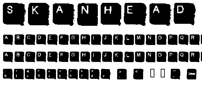 SkanHead  Lite font